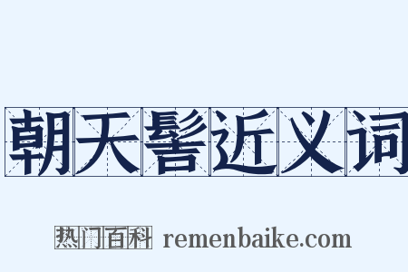 朝天髻近义词是什么意思的图片